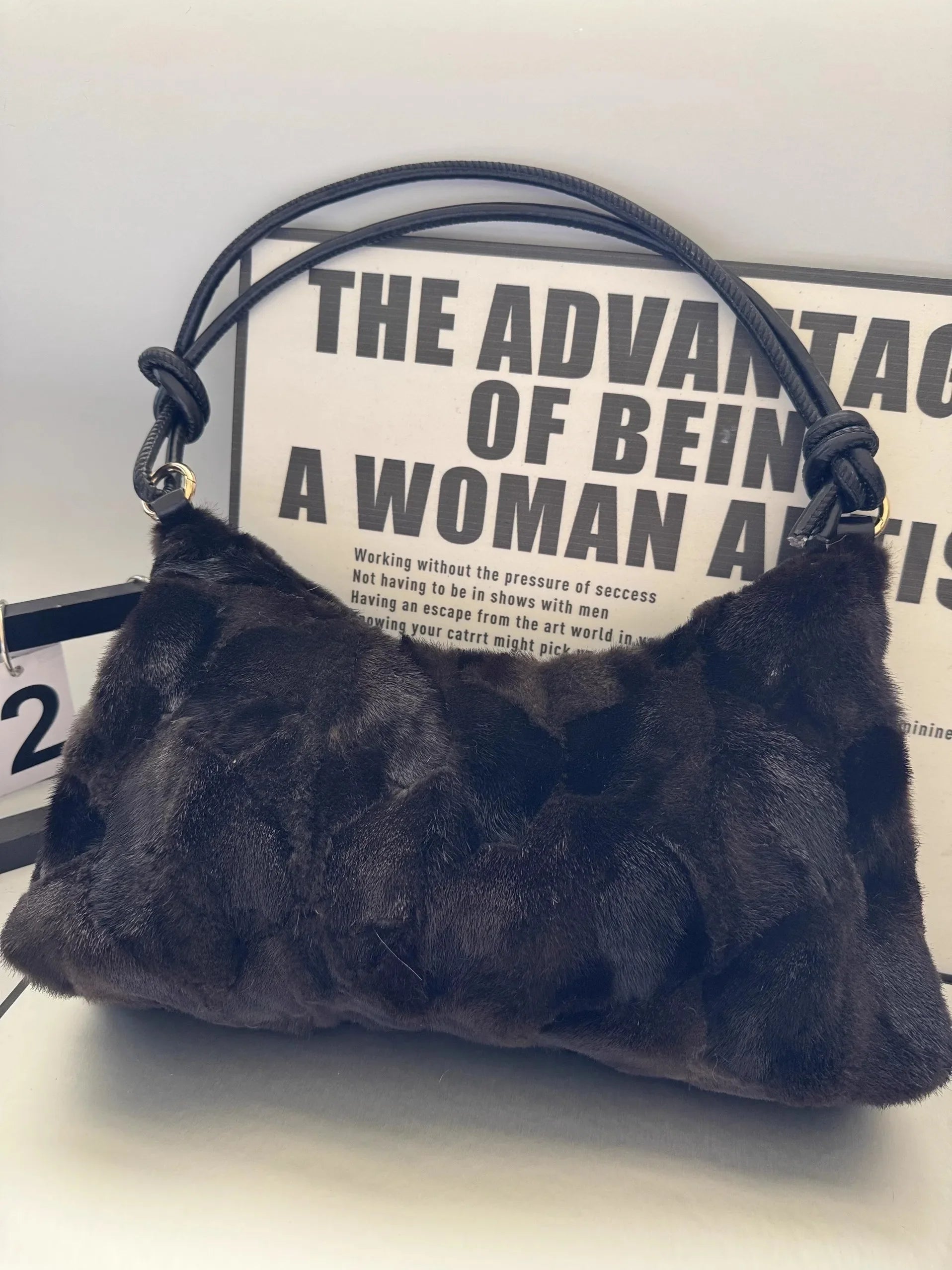 Real Mink Fur Bag Shoulder - 32