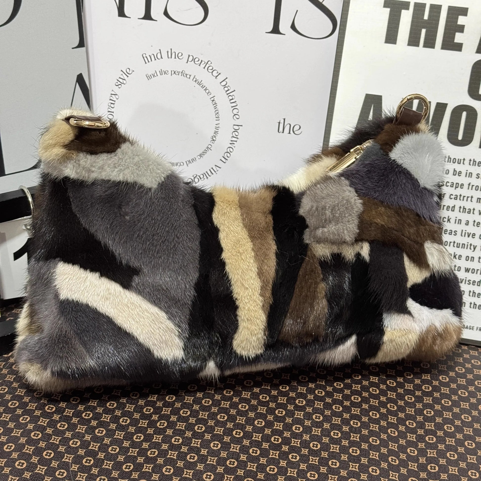 Real Mink Fur Bag Shoulder - 34