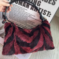 Real Mink Fur Bag Shoulder - 36