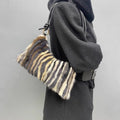 Real Mink Fur Bag Shoulder - 2