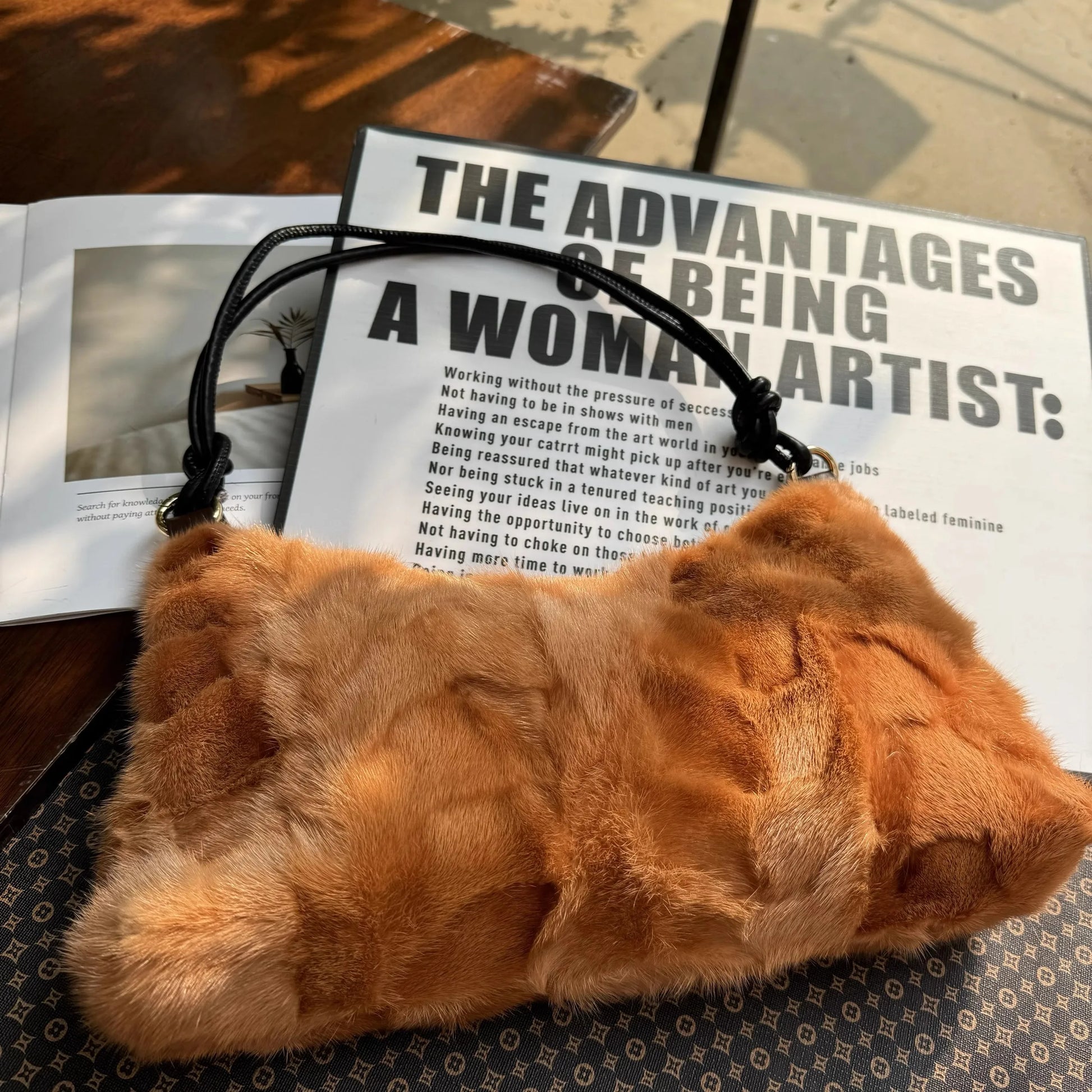 Real Mink Fur Bag Shoulder - 4