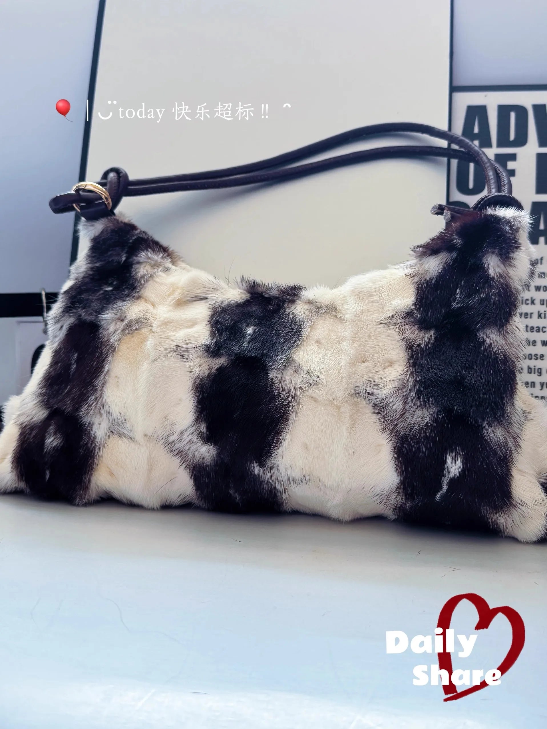 Real Mink Fur Bag Shoulder - 54