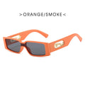 Rectangle Sunglasses Women - orange
