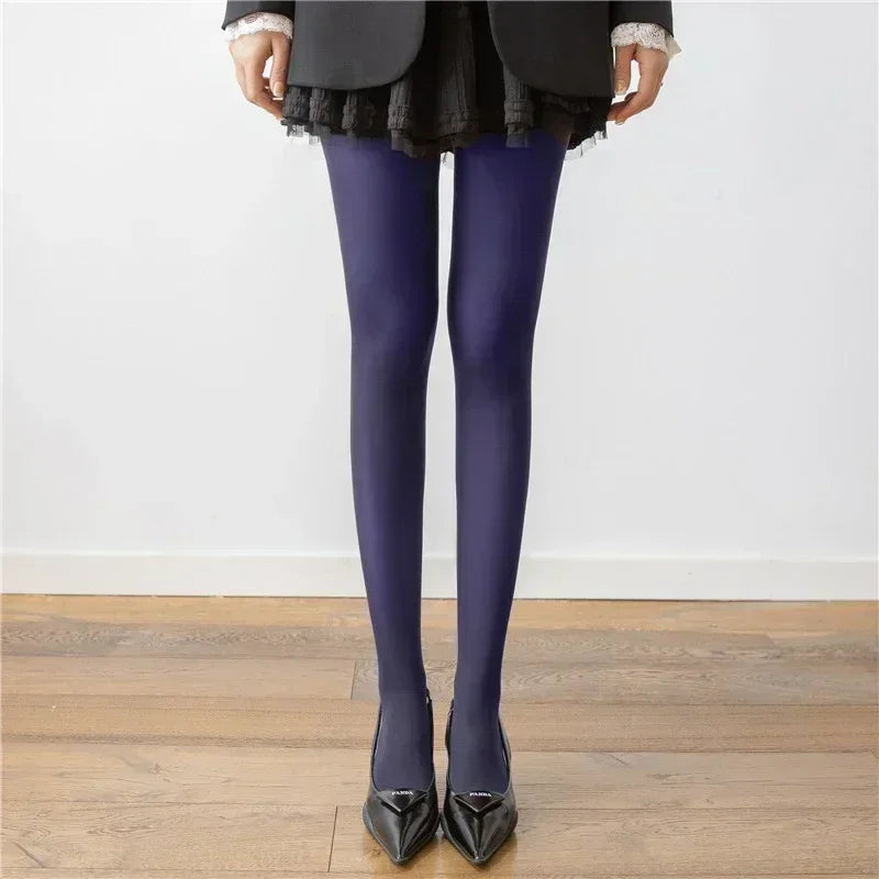 Red Tights Women - Prune / One Size