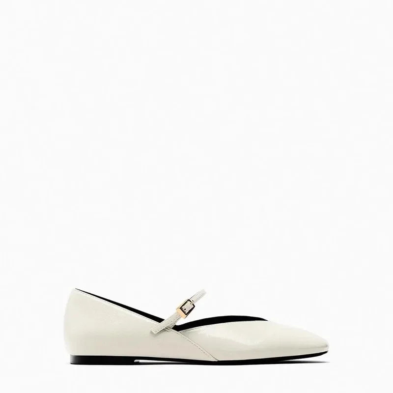 Red Women Ballet Shoes - Beige / 40