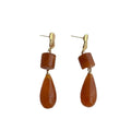 Resin Long Tassel Water Drop Earrings For Women - electronic accessories