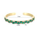 Retro Color Zirconium Ladies’ Bracelet - 14K Gold XZ375 - electronic accessories