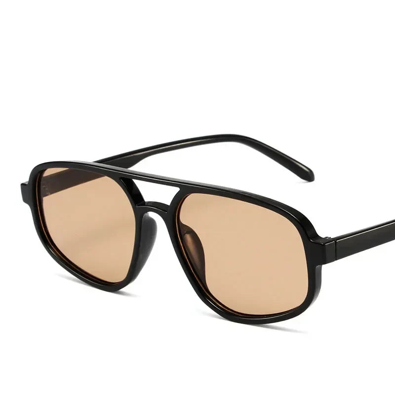 Retro Double Bridge Sunglasses Women