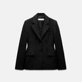 Retro Fashion Black Commute Professional Blazer Coats