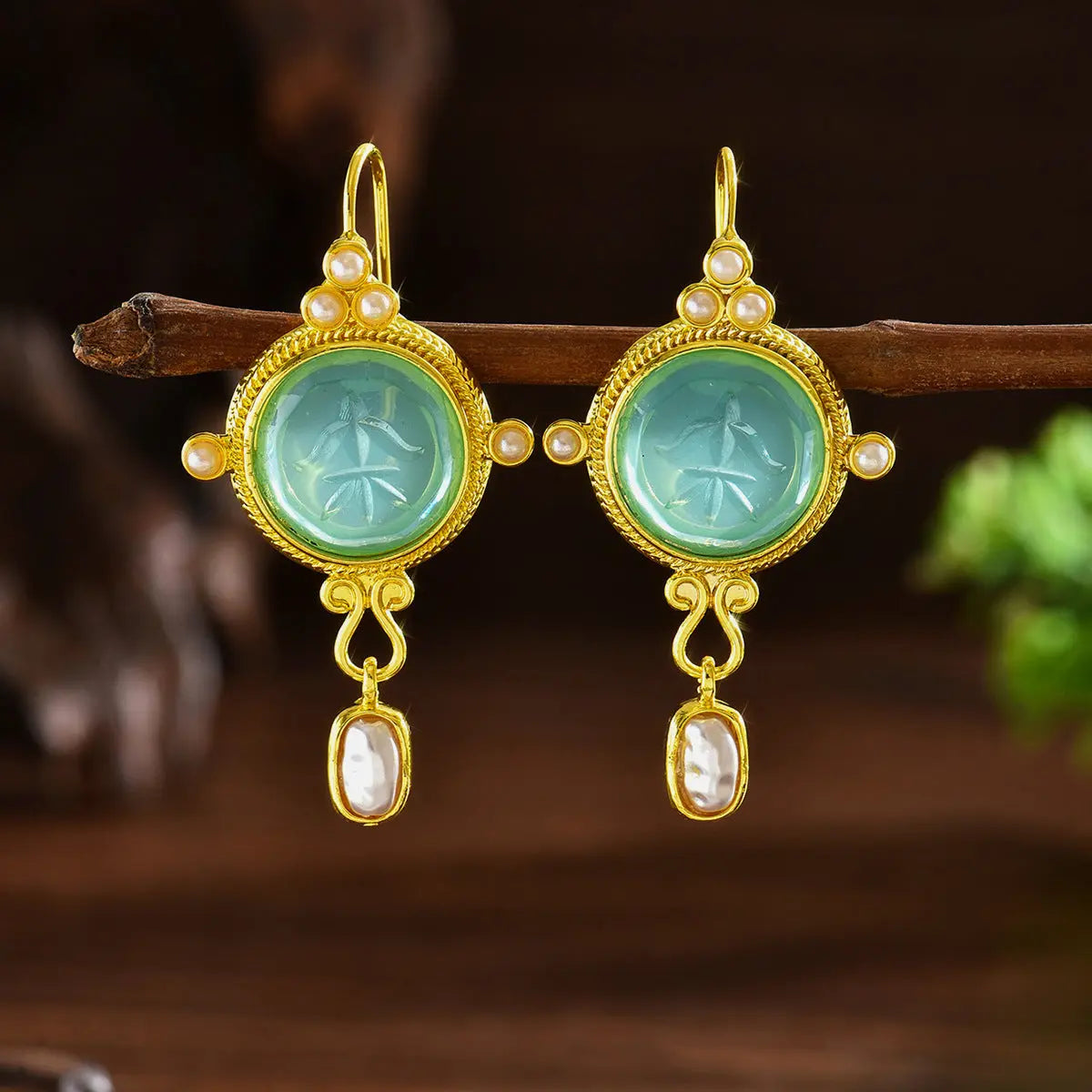 Retro Fashion Creative Women’s Earrings - Green - electronic accessories