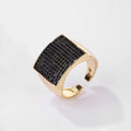 Retro Gemstone Open-end Personality Ring - electronic accessories