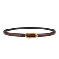 Retro Gold Buckle Genuine Leather Belt for Women