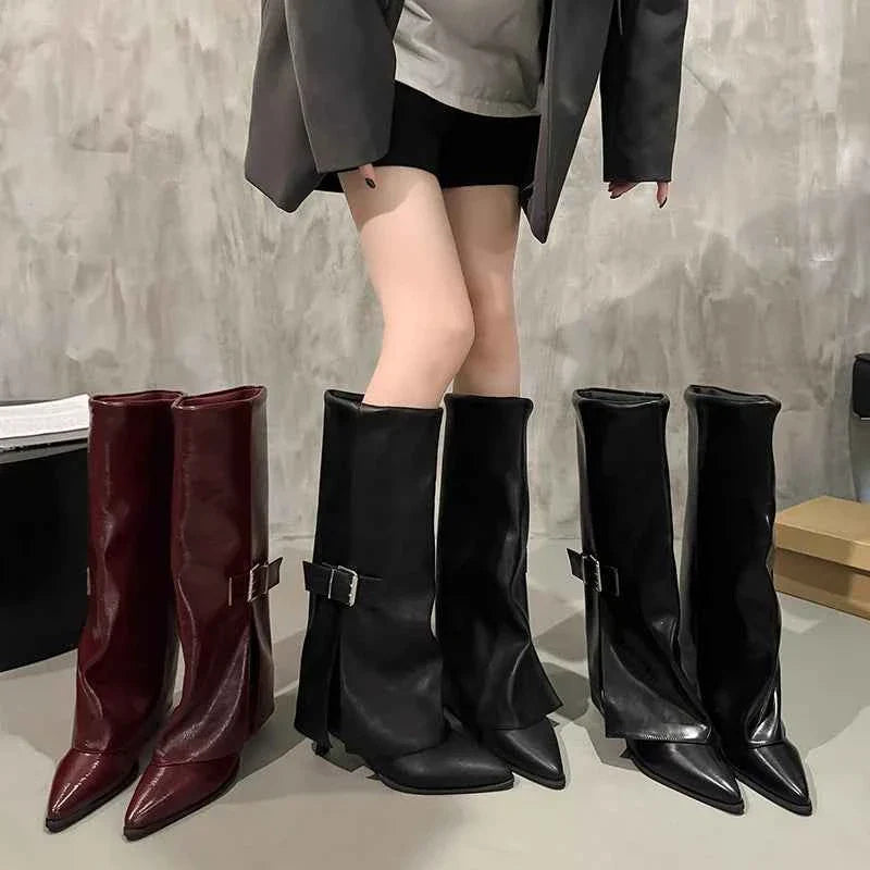 Retro Knee-high Boots