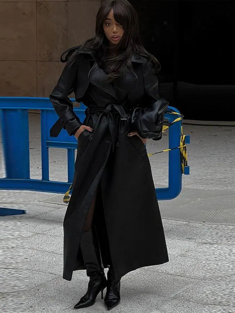 Retro Leather Women’s Coats