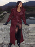 Retro Leather Women’s Coats