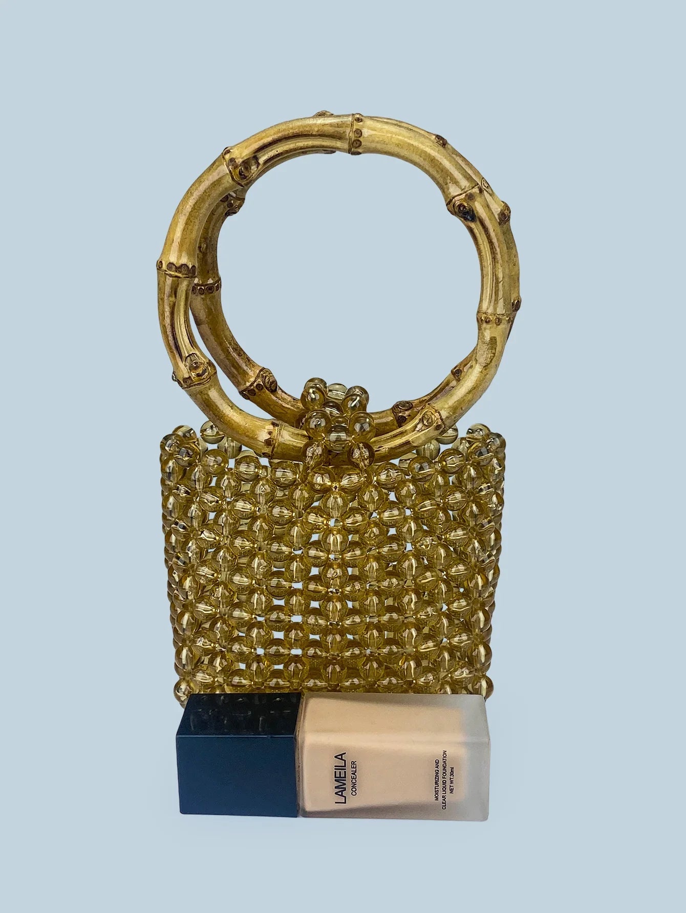 Retro niche Pure Handmade Bead Bag