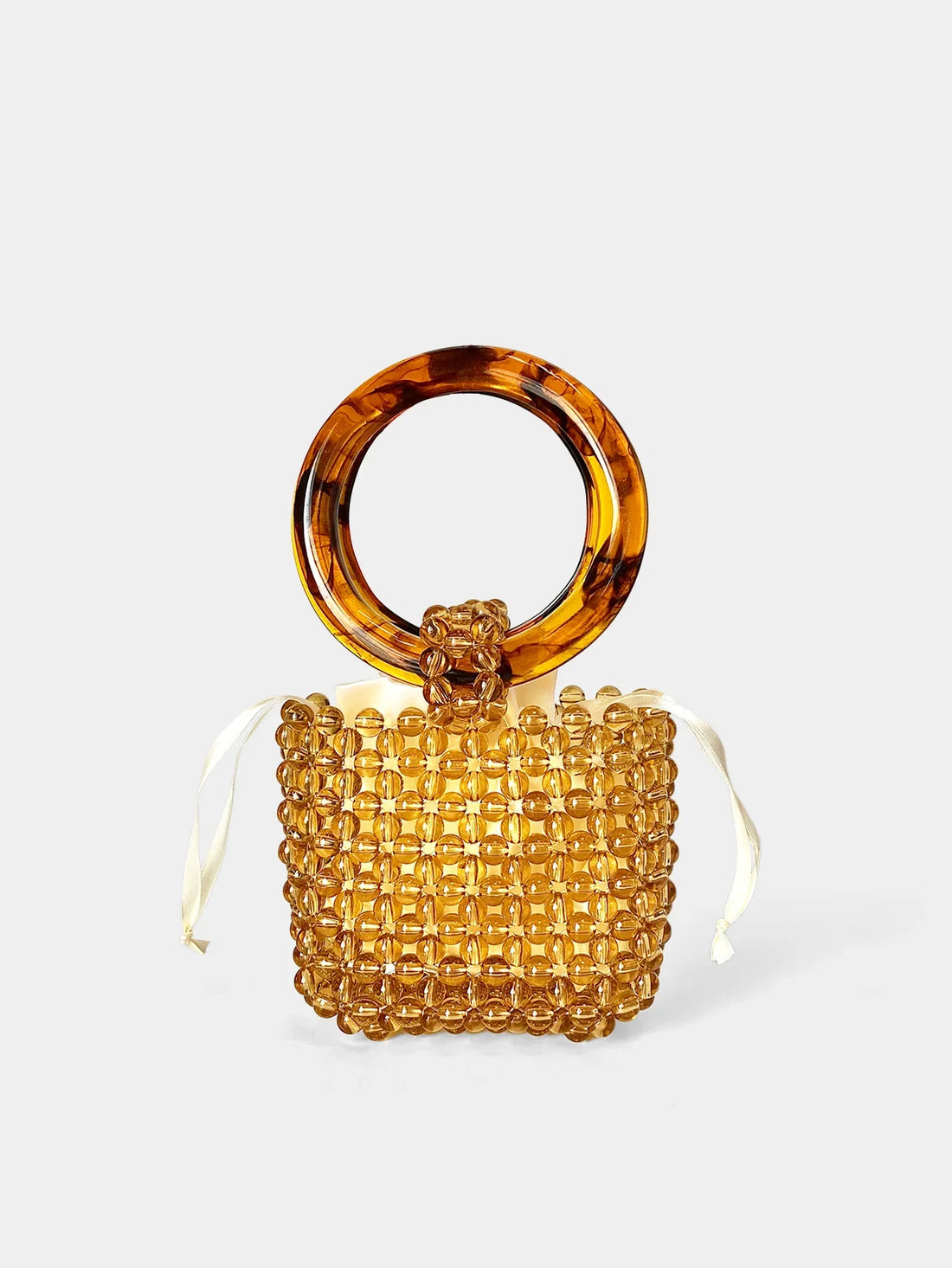 Retro niche Pure Handmade Bead Bag