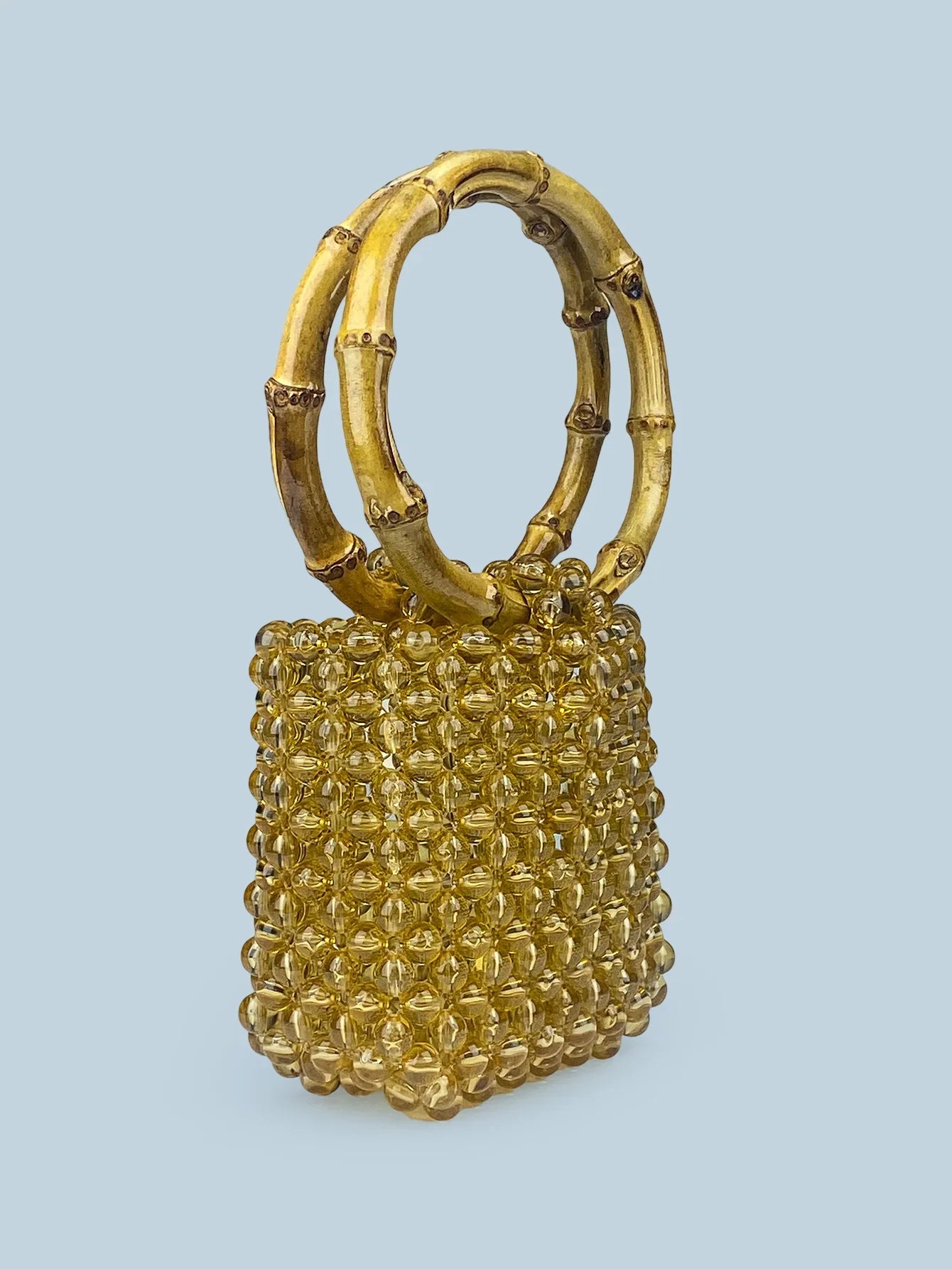 Retro niche Pure Handmade Bead Bag