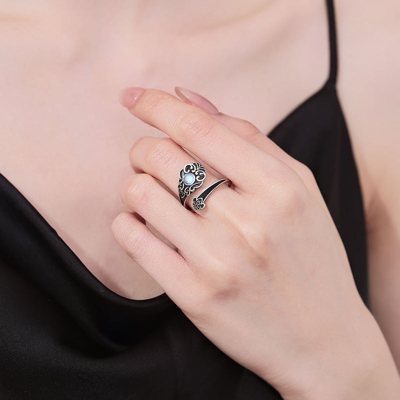 Retro Old Love Opal Ring For Women - electronic accessories