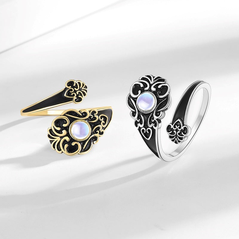 Retro Old Love Opal Ring For Women - electronic accessories