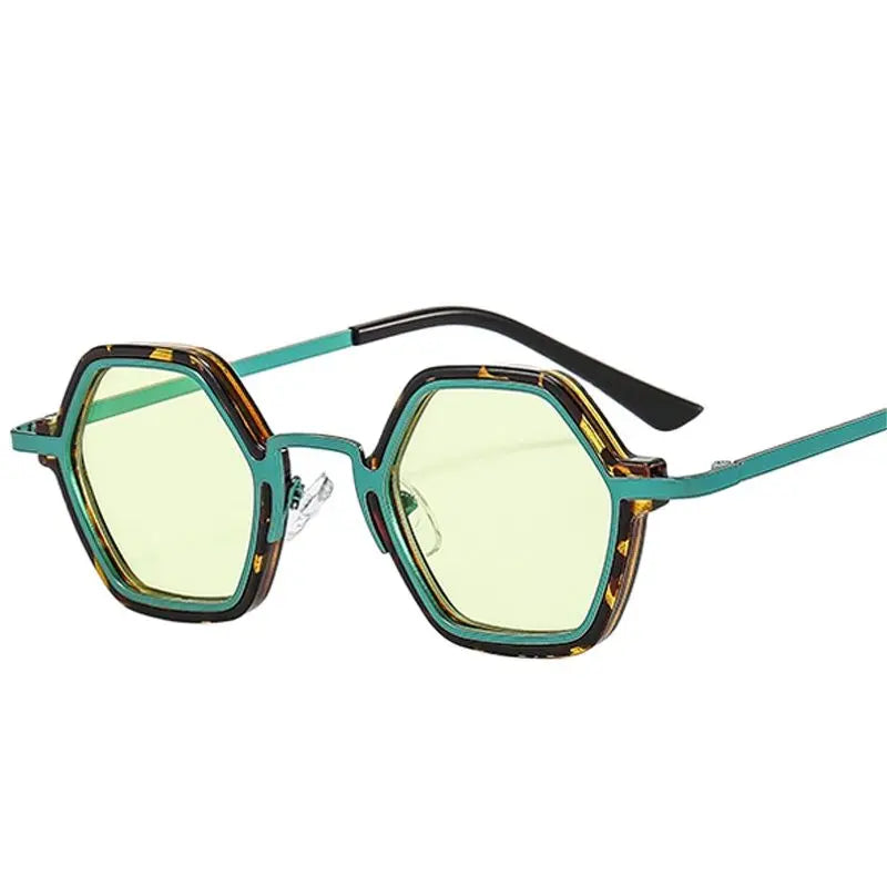 Retro Polygon Square Sunglasses Women