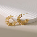 Retro Simple Circle Earrings Design - KE0019 - electronic accessories