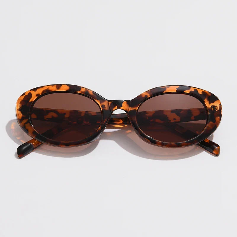 Retro Vintage Oval Sunglasses Women