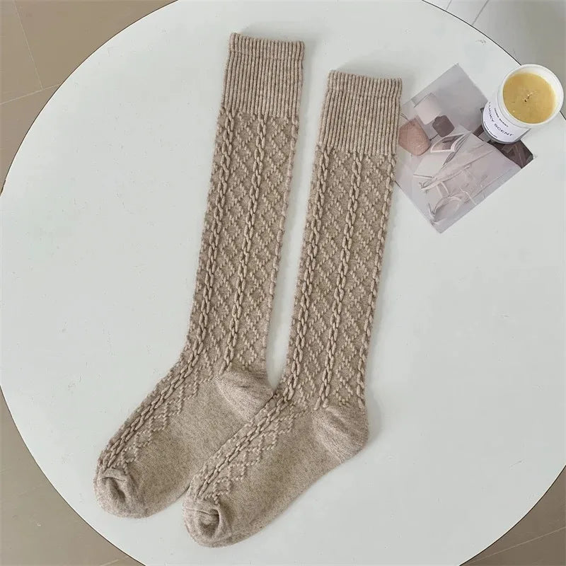 Retro Women Stockings High Quality - Oat / One Size