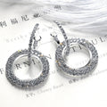 Rhinestone Earrings Women - White - electronic accessories