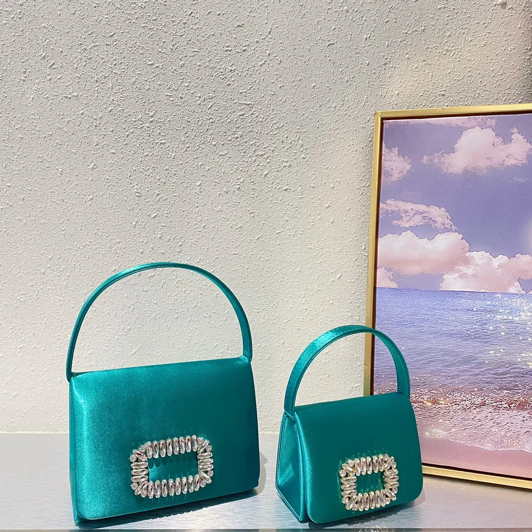 Rhinestones Crystal Evening Bag Women - L peakok