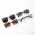 Rimless Square Sunglasses For Women