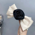 Rose Flower Spring Clip - beige