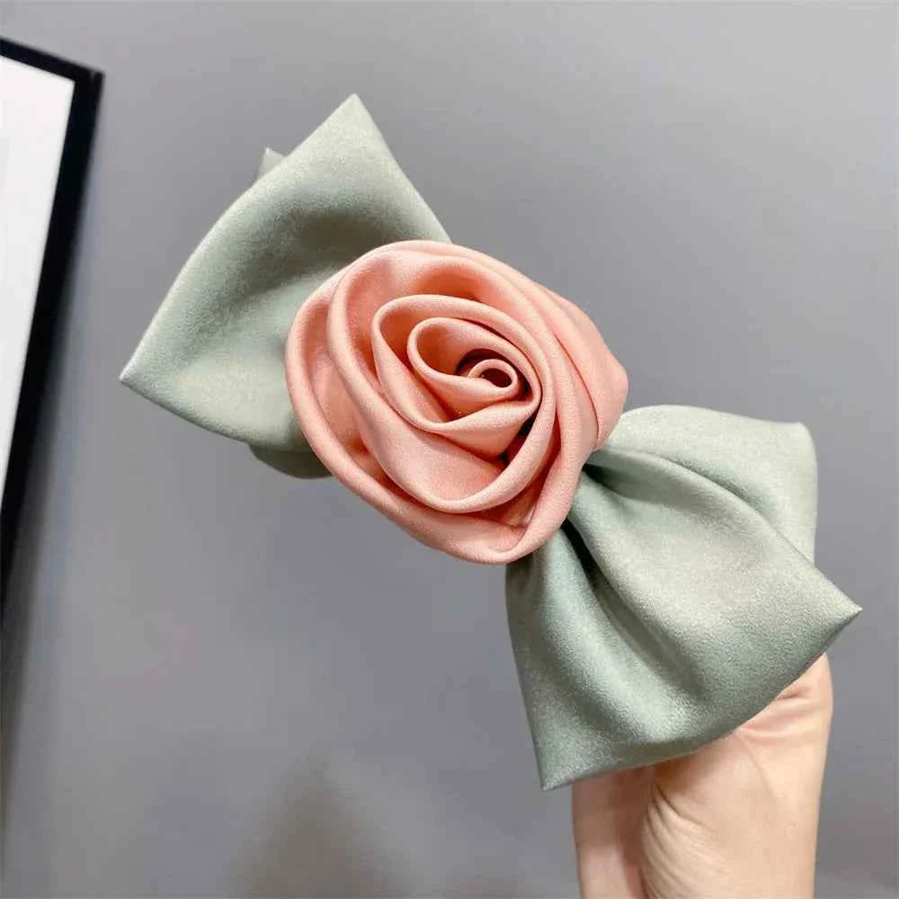 Rose Flower Spring Clip