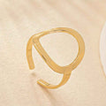 Round Hollow Ring - Gold - electronic accessories