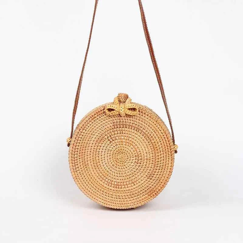 Round Straw Bags Women Summer Rattan Bag