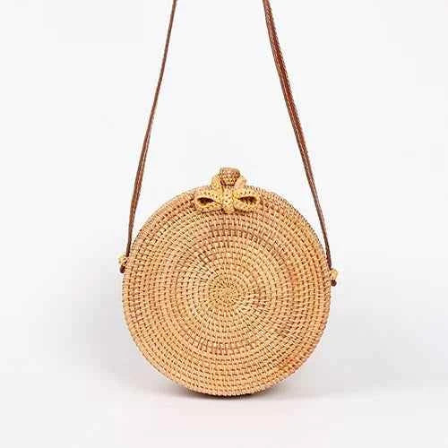 Round Straw Bags Women Summer Rattan Bag