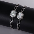 S925 Sterling Silver Moissanite Geometric Bracelet - electronic accessories