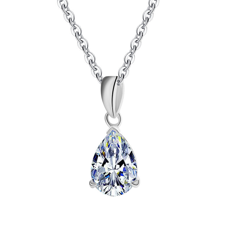 S925 Sterling Silver Moissanite Pendant Water Drop - electronic accessories