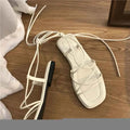 Sandals Women Flat Casual Cross-Tie Open Toe Sandals