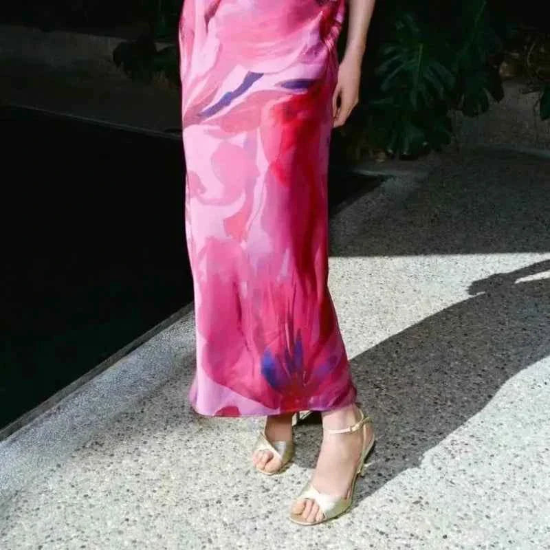 Satin High Heels Women Ankle Strap