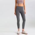 Seamless Bottom Pocket Yoga Pants - Rhinoceros Grey / 2XL