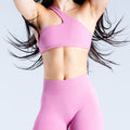Seamless Workout Clothes Running Bra Shorts Trousers Suit - Dark Pink / L - Other
