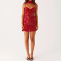 Sequin Beaded Cami Mini Dress - I / L