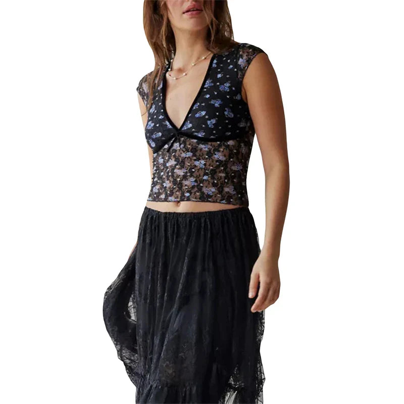 Sheer Crop Top - As photo shows 2 / S