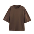 Short Sleeve Double-sided Cloth Sweater Pants - Brown Top / L - Other