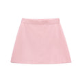 Short-sleeved Knitted Top Mini Skirt Suit - Pink / L - Other