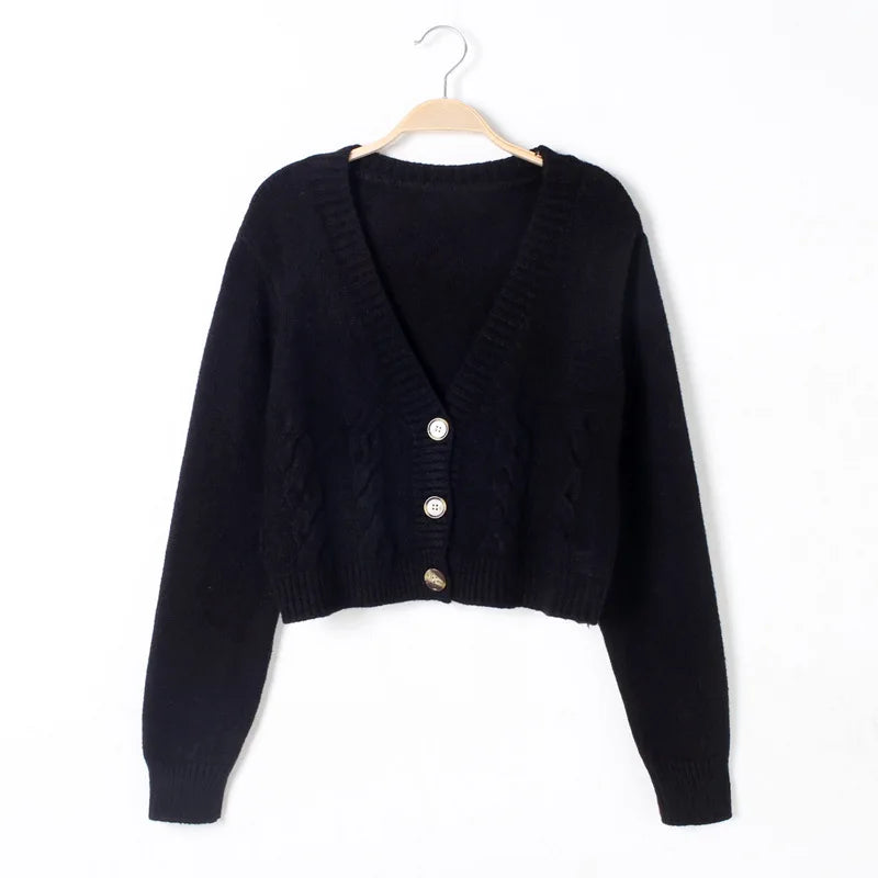 Short Style High-waisted Slim Sweater - Other