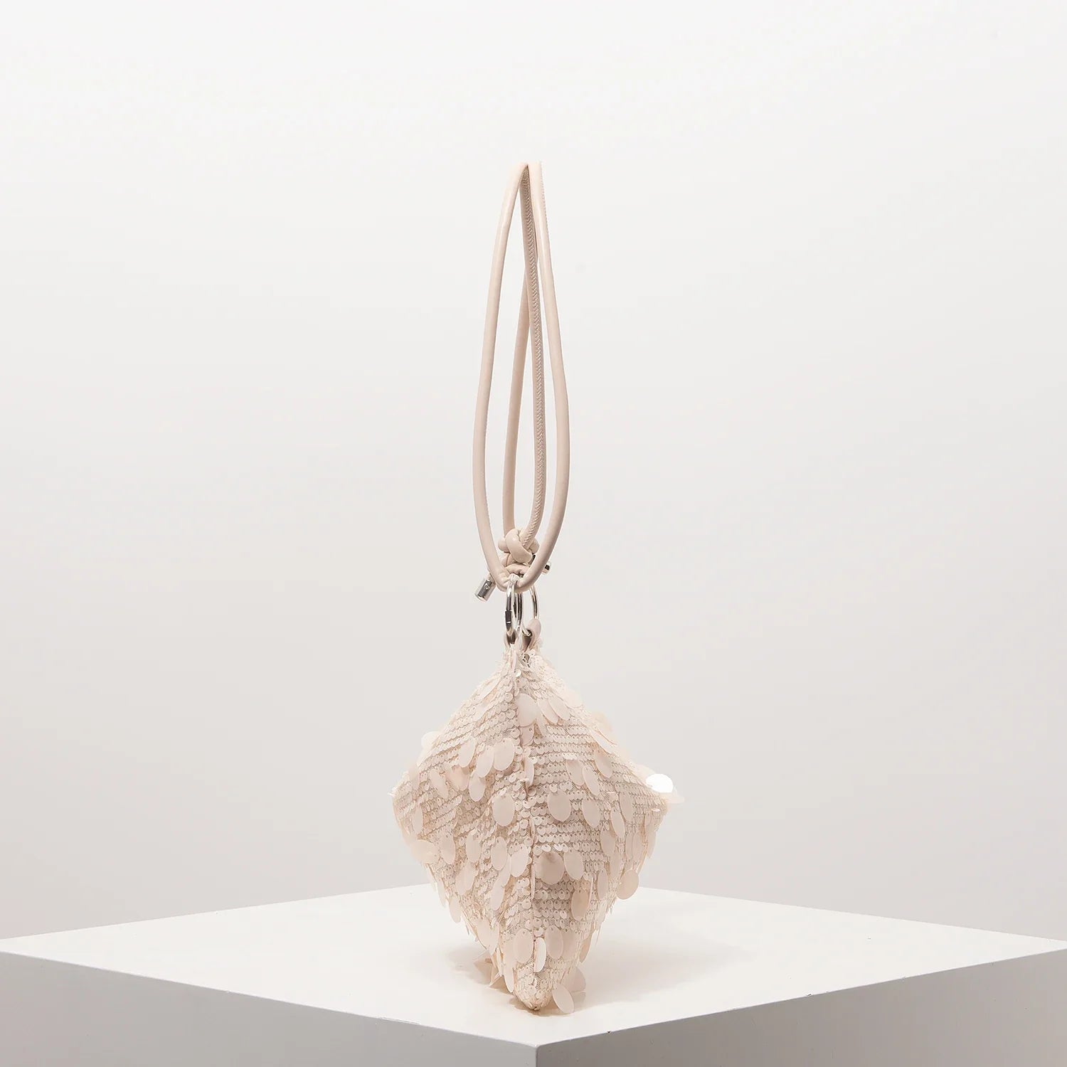 Shoulder Sequin Bag - Beige