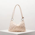 Shoulder Sequin Bag - Beige