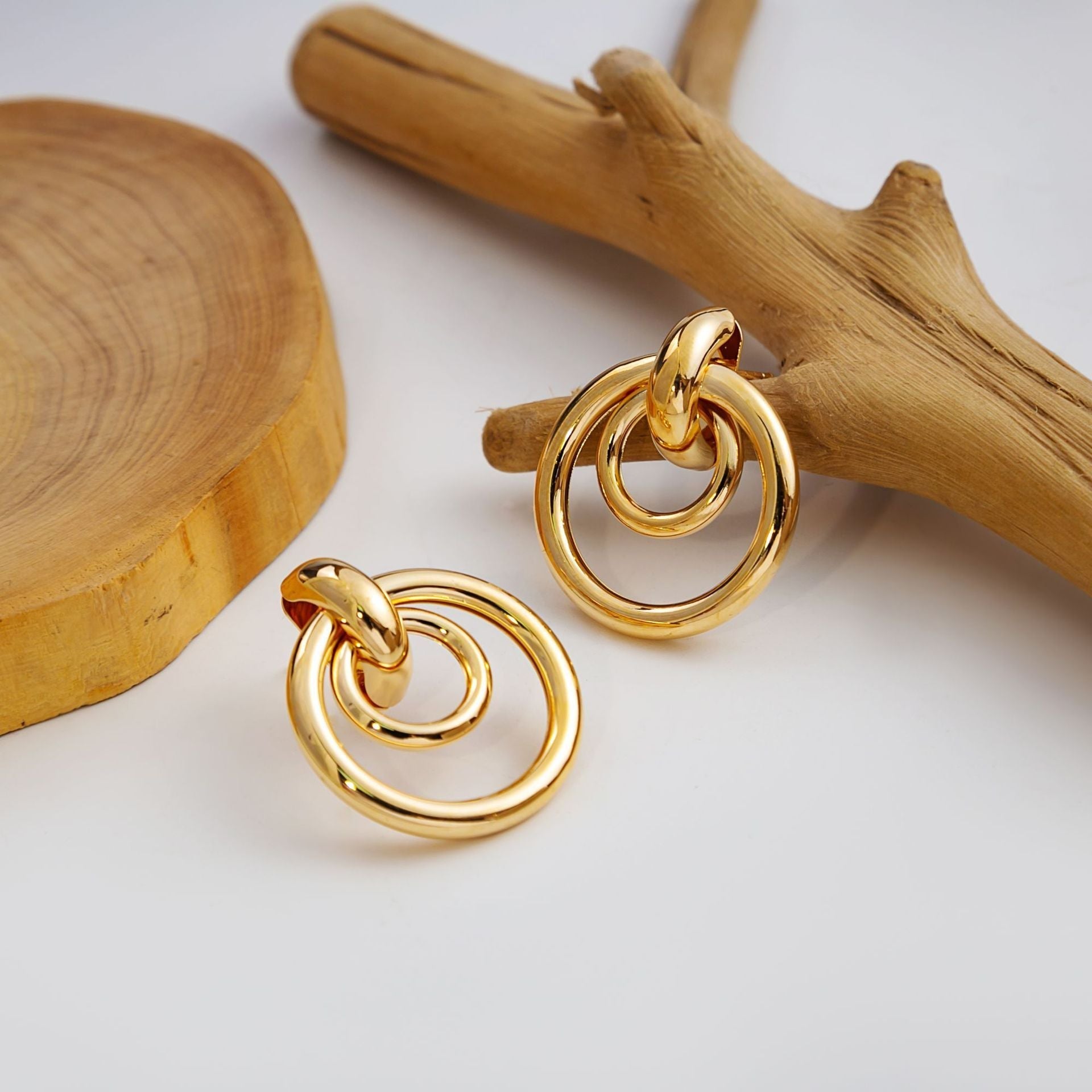 Silver Needle Retro Hoop Earrings - E5772 3 - electronic accessories